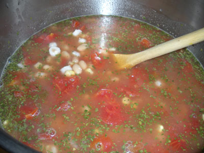 Bean and Hominy Soup