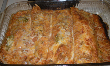 Mock Chicken Enchiladas